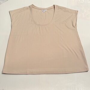 Reitmans Beige Short Sleeve Top